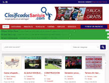 Tablet Screenshot of clasificadossanluis.com